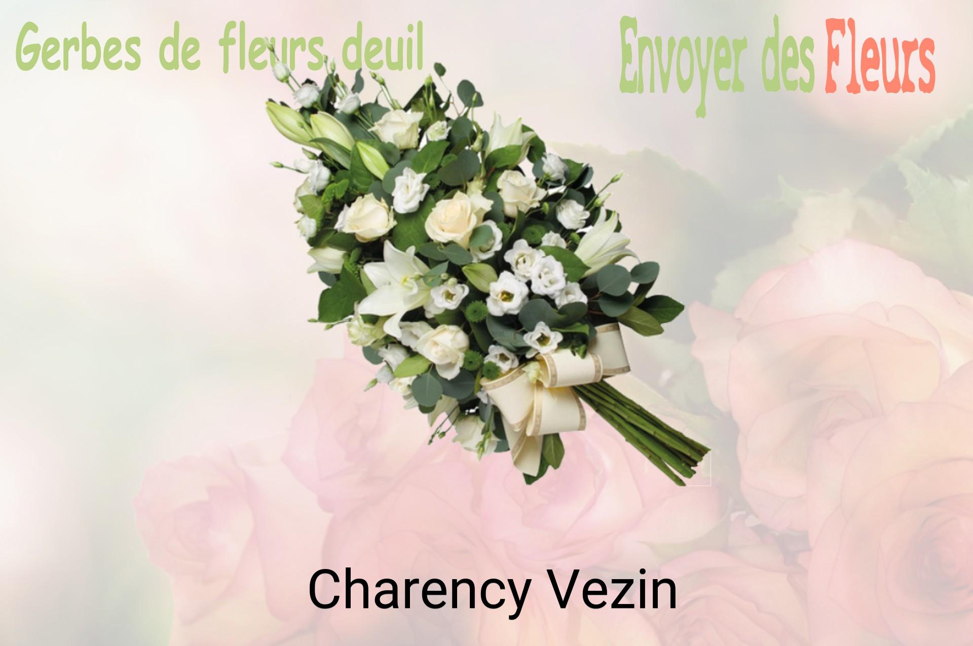 Gerbe de fleurs de deuil livrée à Charency-Vezin